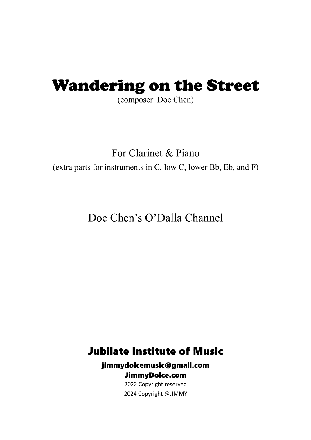 Wandering on the Street