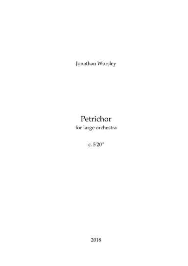 Petrichor