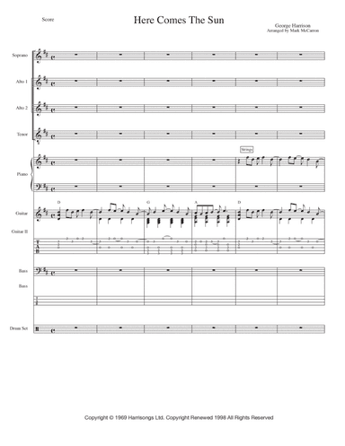 Here Comes The Sun (arr. Mark McCarron)