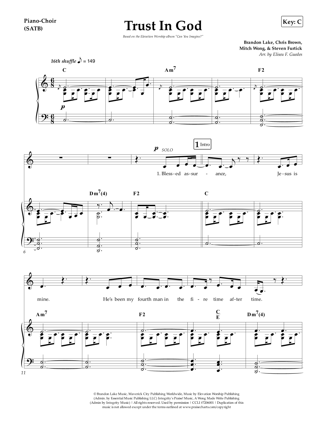 Trust In God (arr. Arranged by Eliseu F. Guedes)