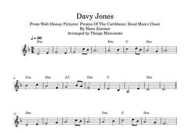 Davy Jones (arr. Thiago Marconato)