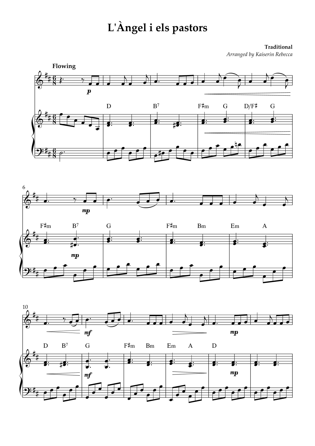 L'Àngel i els pastors (arr. Kaiserin Rebecca)