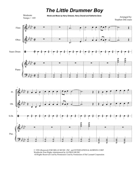 The Little Drummer Boy (arr. Stephen DeCesare)