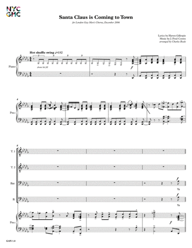 Santa Claus Is Comin' To Town (arr. Charles Beale)