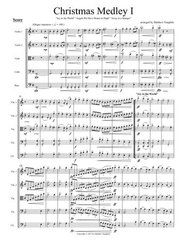 A Christmas Medley (arr. Matthew Naughtin)