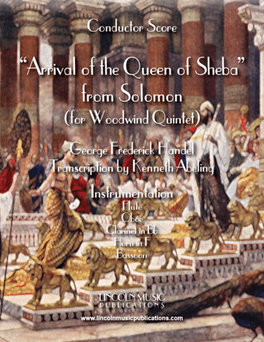 Arrival of the Queen of Sheba (for Woodwind Quintet) (arr. Kenneth Abeling)
