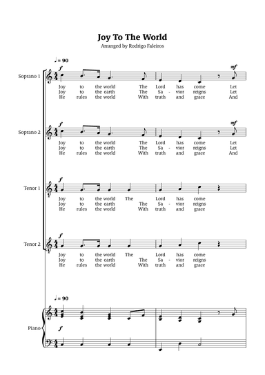 Joy To The World (arr. Rodrigo Faleiros)
