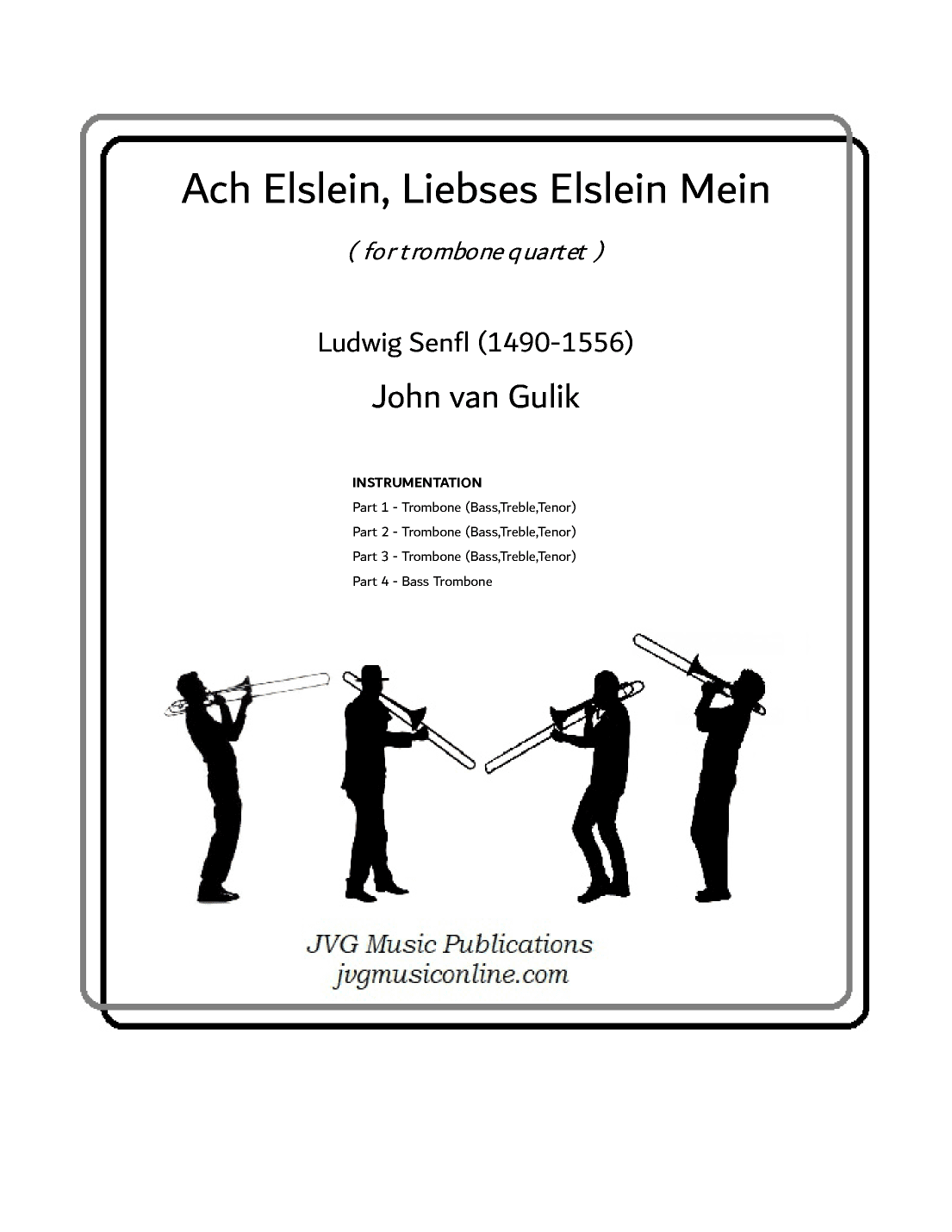 Ach Elslein liebes Elslein mein (arr. John van Gulik)