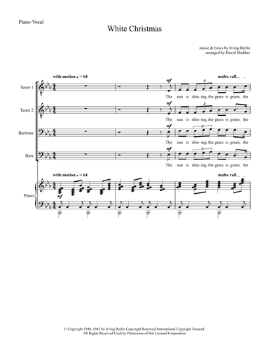 White Christmas (arr. David Maddux)