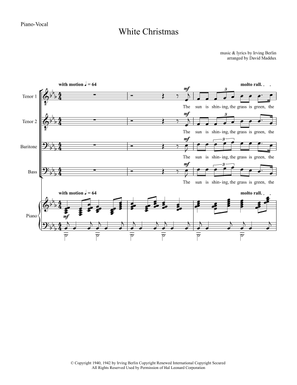 White Christmas (arr. David Maddux)