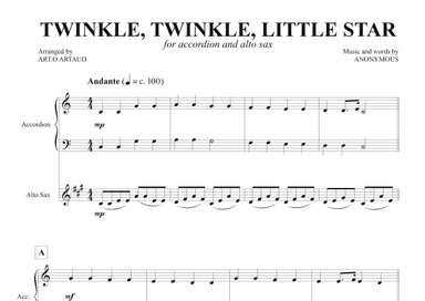 Twinkle Twinkle Little Star (arr. Art.o Artaud)