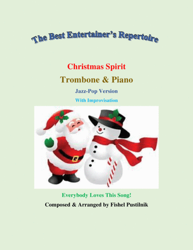 "Christmas Spirit"-Piano Background for Trombone and Piano (with Improvisation)-Video