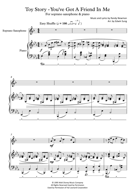 You've Got A Friend In Me (arr. Edwin Sung)