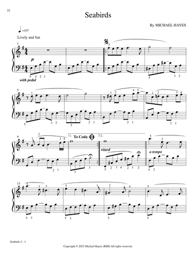 Seabirds - From 24 Short Piano Pieces in All Keys