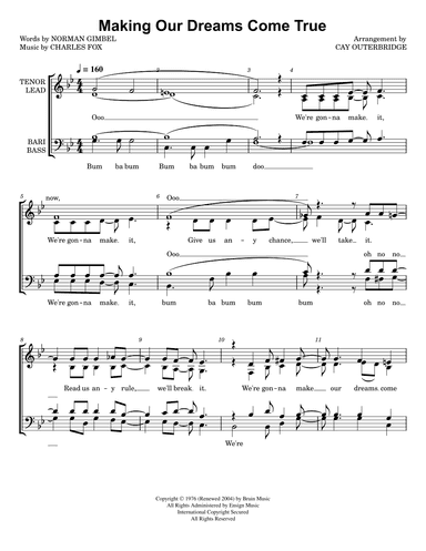 Making Our Dreams Come True (arr. Cay Outerbridge)