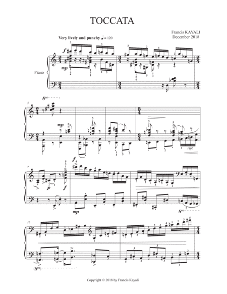 Toccata - Piano Solo