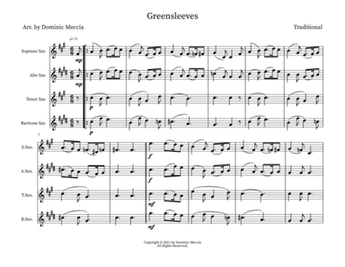 Greensleeves (arr. Dominic Meccia)