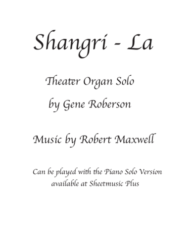 Shangri-la (arr. Gene Roberson)