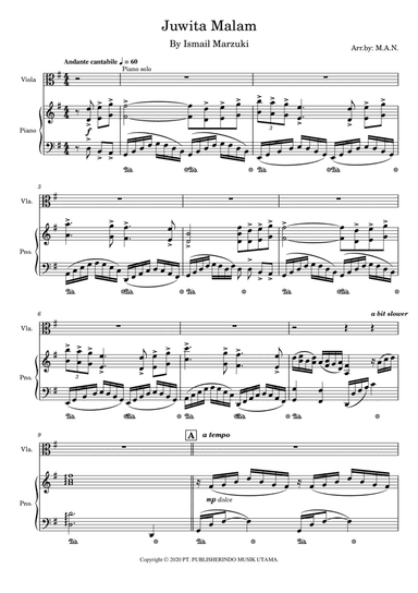 Juwita Malam (arr. Azrai Norzuki (M.A.N.))