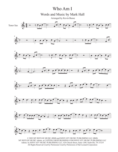 Who Am I (arr. Kevin Busse)