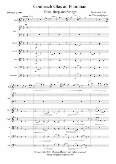Coinleach Glas an Fhómhair (arr. Thomas Quigley)