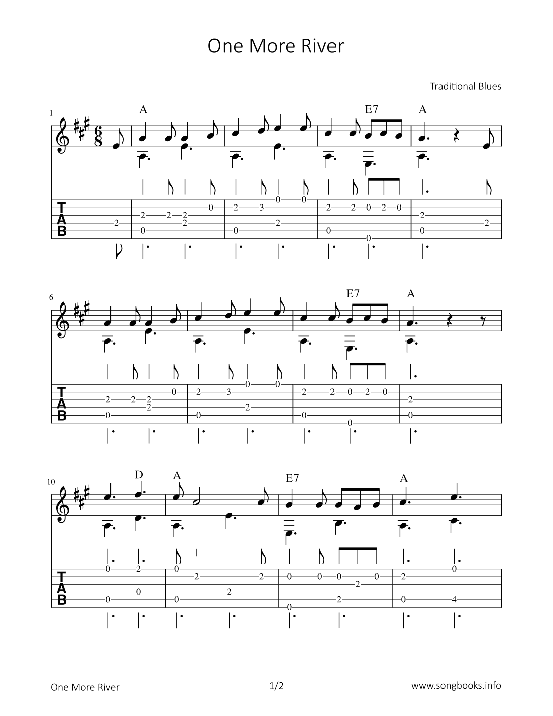 One More River (arr. Bettina Schipp)