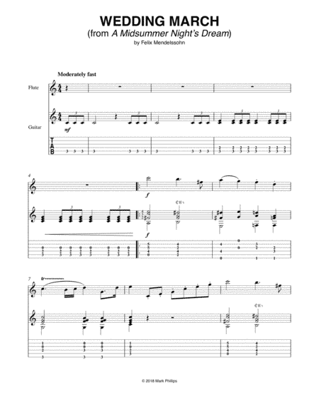 Wedding March (from A MIdsummer NIght's Dream) (arr. Mark Phillips)