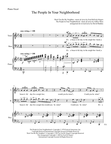 People In Your Neighborhood (arr. David Maddux)
