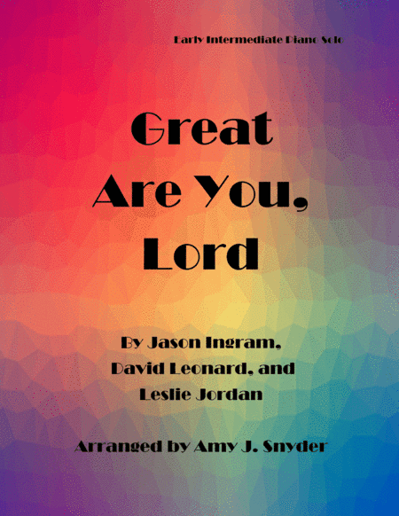 Great Are You Lord (arr. Amy J. Snyder)
