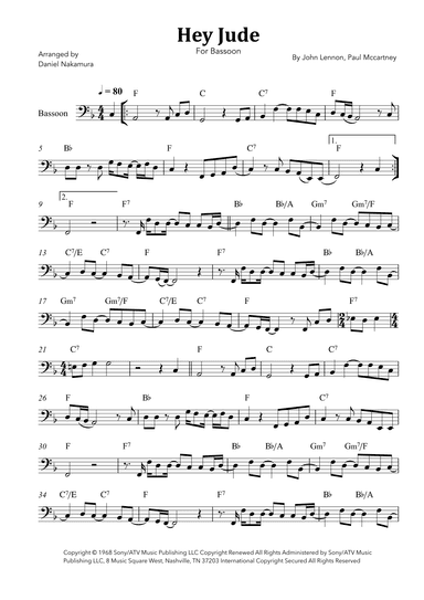 Hey Jude (arr. Daniel Nakamura)