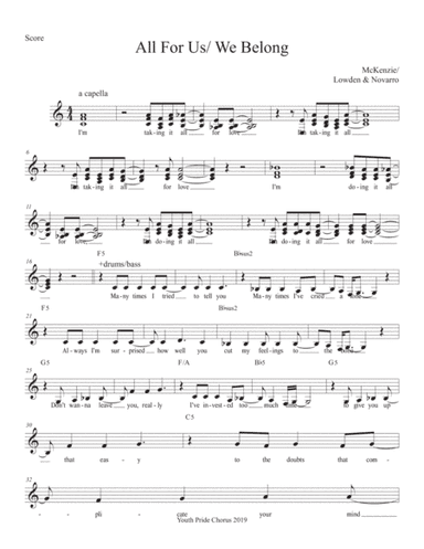 All For Us (arr. Ben Houghton)