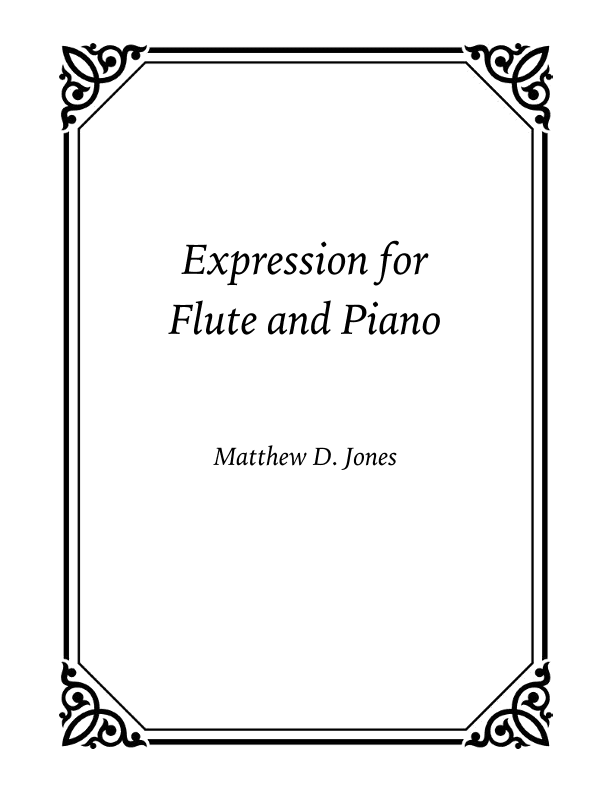 Expression for Flute and Piano
