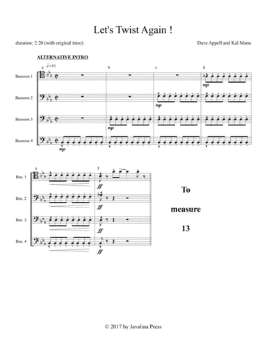 Let's Twist Again (arr. Richard Ramey)