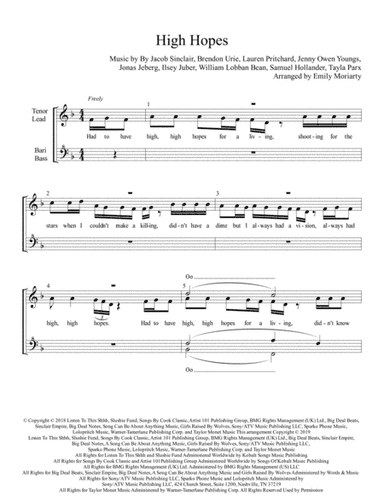 High Hopes (arr. Emily Moriarty)