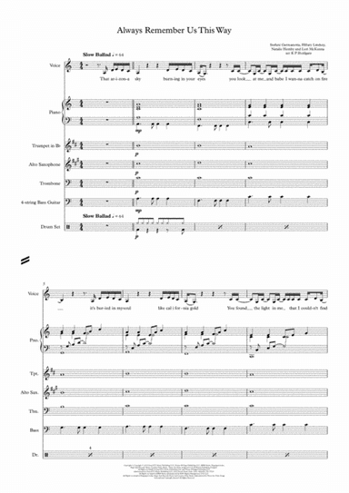 Always Remember Us This Way (arr. Kevin P Holdgate)