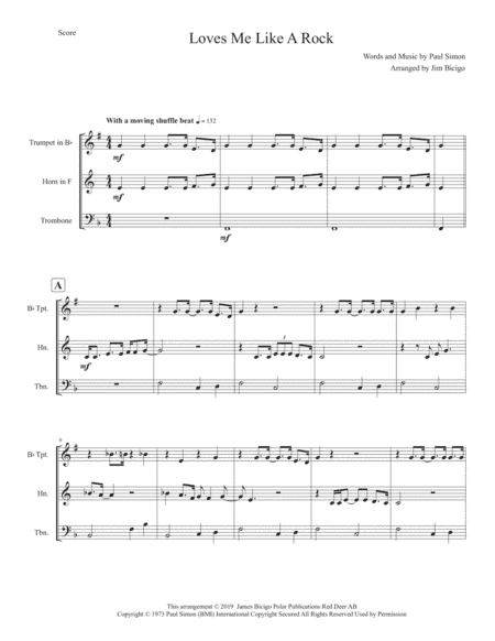 Loves Me Like A Rock (arr. Jim Bicigo)