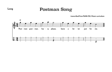 The Postman Song (arr. Riverside Guitar School)