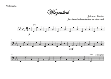 Brahms Wiegenlied/ Lullabye (Guten Abend, gut’ Nacht) (arr. Sabine Fenske)