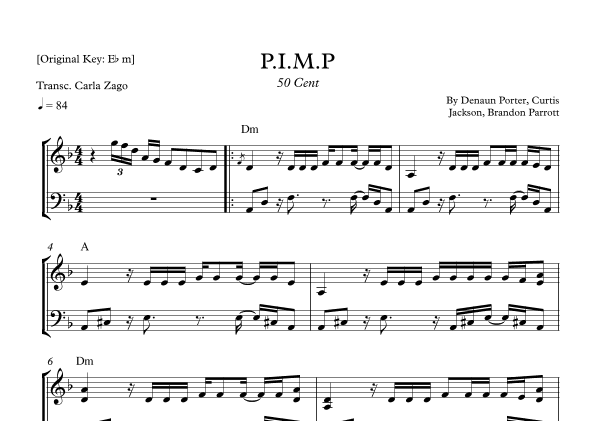 P.i.m.p. (arr. Carla Zago)