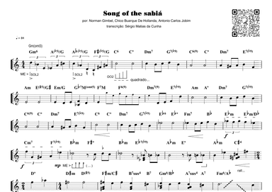 Song Of The Sabiá (sabiá) (arr. Piano)