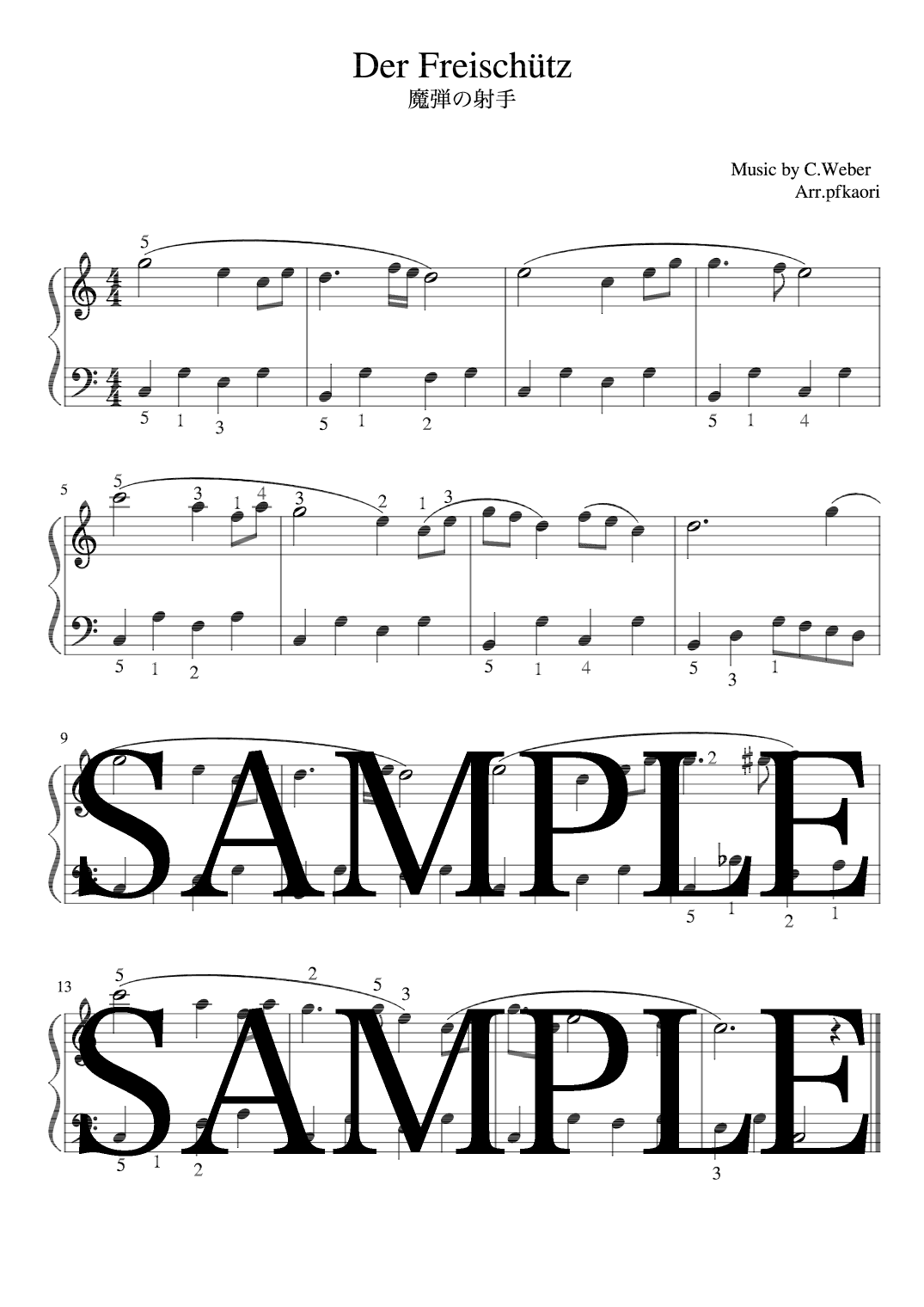 Der Freischütz (arr. pfkaori)