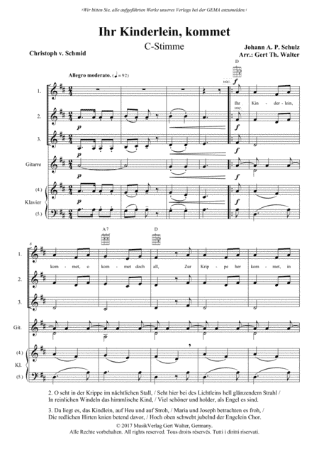 O Come, Little Children (arr. Gert Th. Walter)