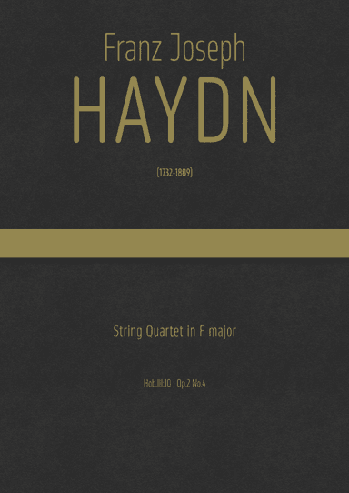 haydn - String Quartet in F major, Hob.III:10 ; Op.2 No.4 (arr. J.G. Cucó Barber)