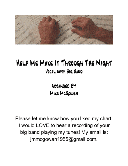 Help Me Make It Through The Night (arr. Mike McGowan)