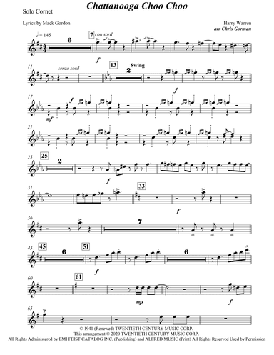 Chattanooga Choo Choo (arr. Chris Gorman)