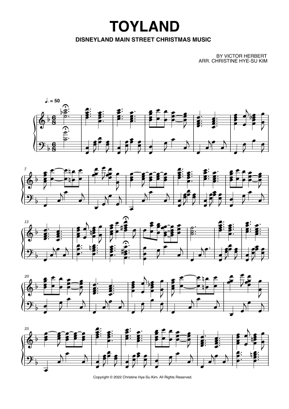 TOYLAND (arr. Christine Hye-Su Kim)