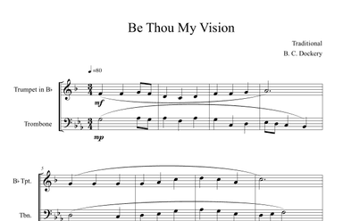 Be Thou My Vision (Trumpet and Trombone Duet) (arr. B. C. Dockery)