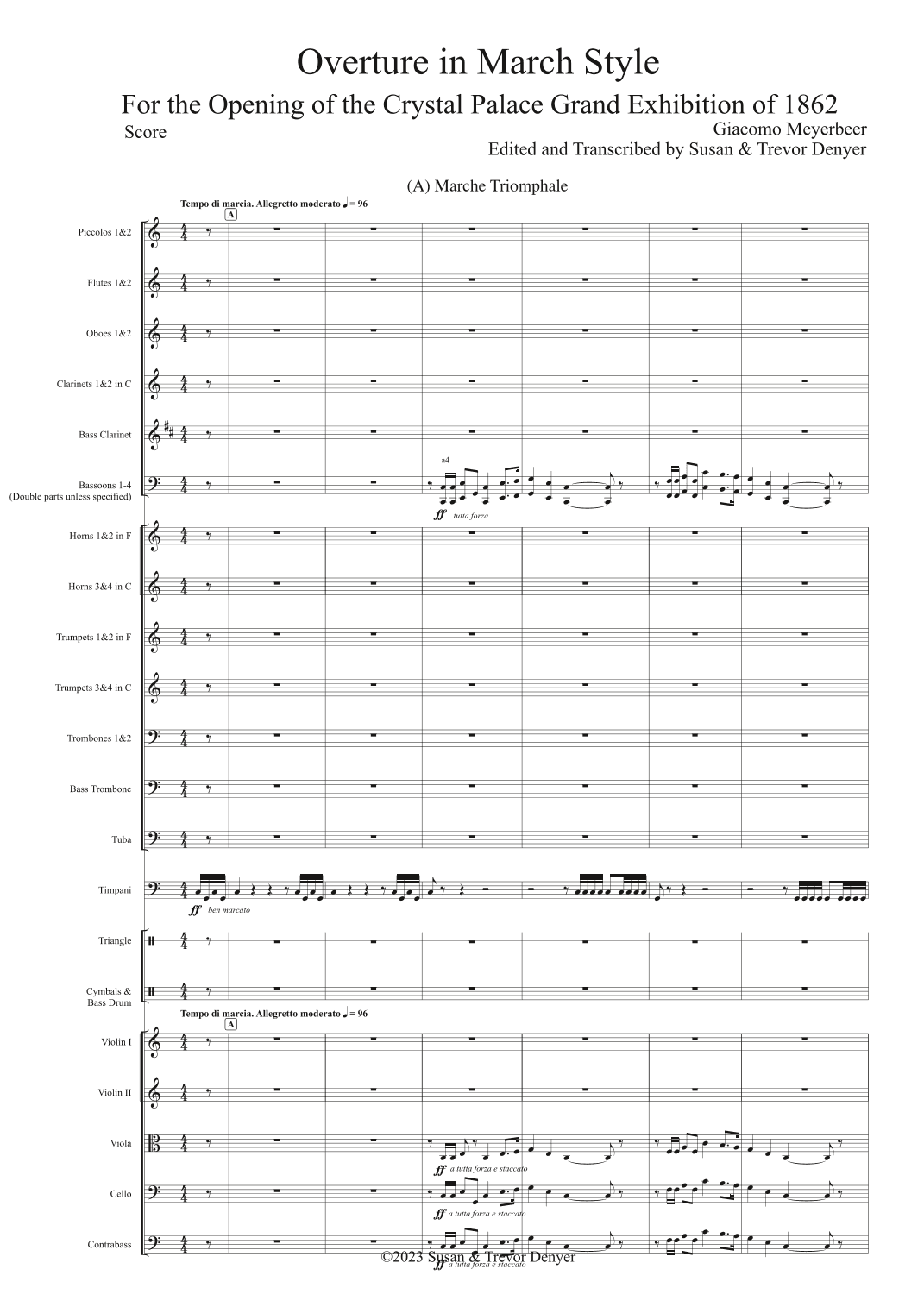Overture in March Style (arr. Typeset by Susan & Trevor Denyer)