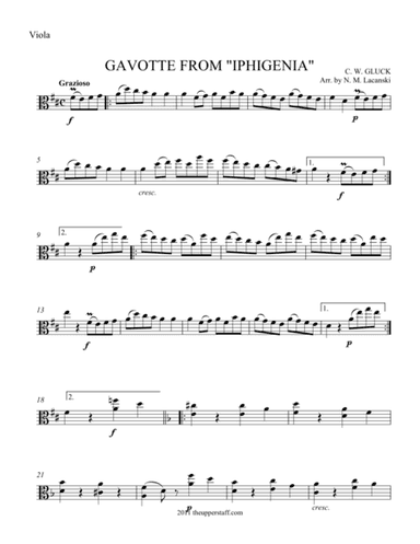 Gavotte from Iphegenia (arr. Nick Lacanski)