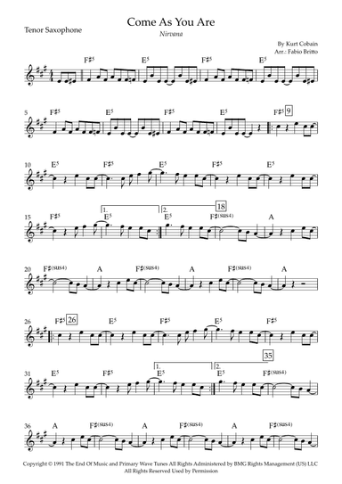 Come As You Are (arr. Fabio Britto)